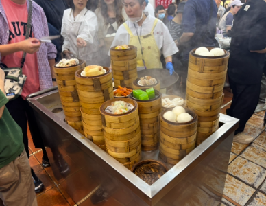 Lin Heung Lauの蒸し料理。種類が多く、飽きない。